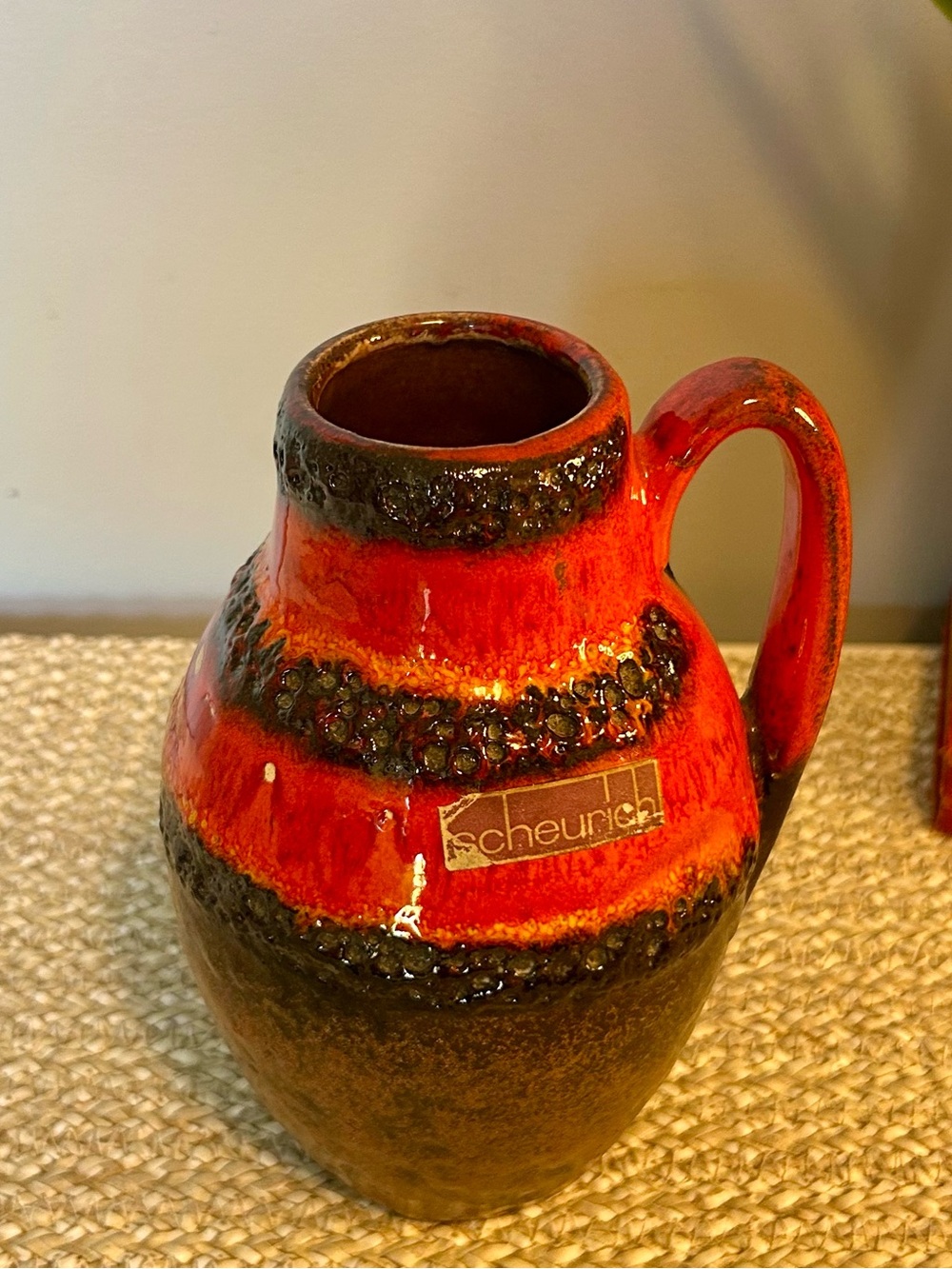 West Germany Fat Lava 
Keramik Vase Vintage